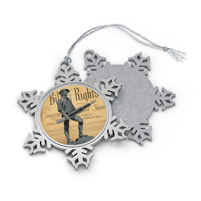 Minute Man Snowflake Ornament