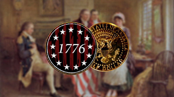 1776 Betsy Ross Gold JFK Half Dollar